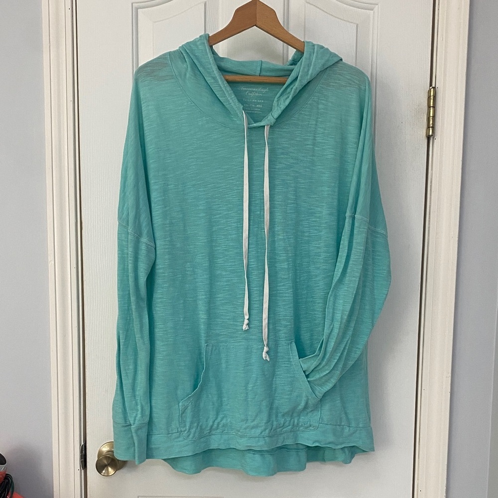 American Eagle Outfitters Teal Hoodie